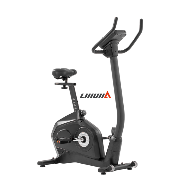 2022 LIJIUJIA Home Use Magnetic Motorized Gym Fitness Equipment Upright Bike Exercise Bike with Cheap Price
