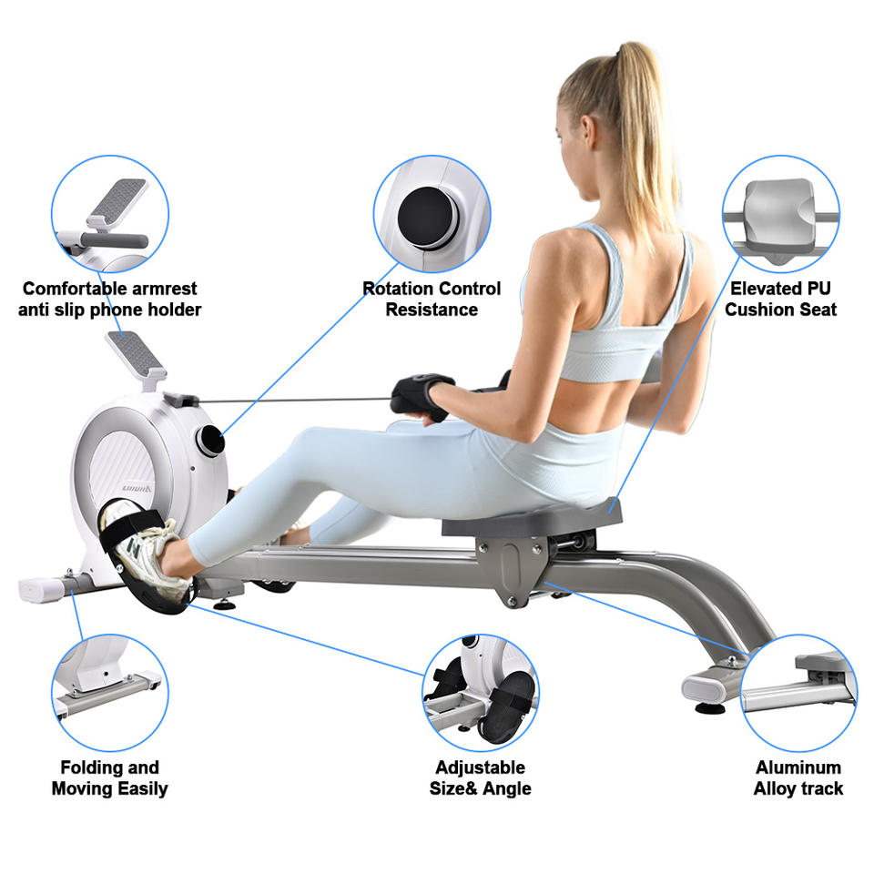 Lijiujia Factory Professional Home Rowing Machine Seated at a Cheap Price with Movable Magnetic Resistance Quality Performer