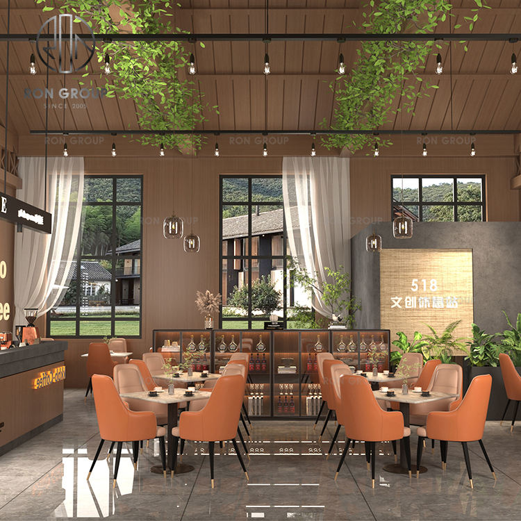 Customized Color Leather Upholstered Seats Light Square Marble Tabletops Modern Design Eco-Friendly Restaurant Furniture Set