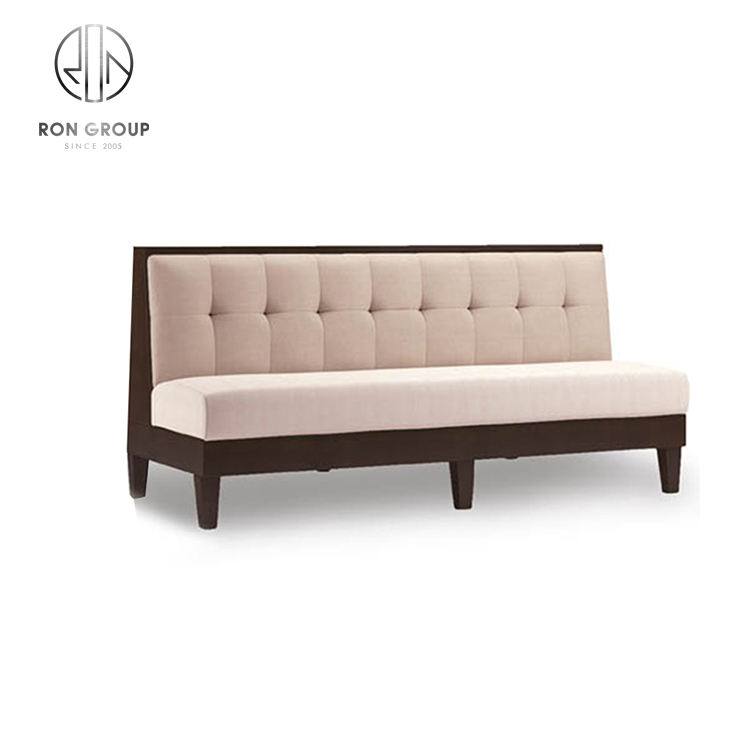 Wholesale Commercial Use Double Side Restaurant Booth Seating Modern Fast Food Restaurant Sofa