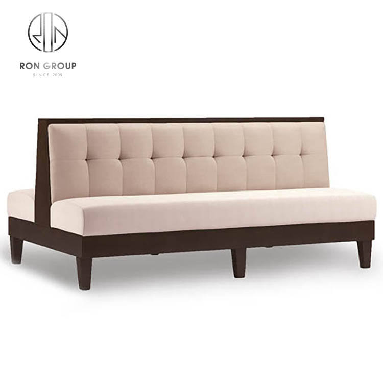 Wholesale Commercial Use Double Side Restaurant Booth Seating Modern Fast Food Restaurant Sofa