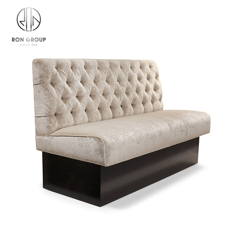 Wholesale Commercial Use Double Side Restaurant Booth Seating Modern Fast Food Restaurant Sofa