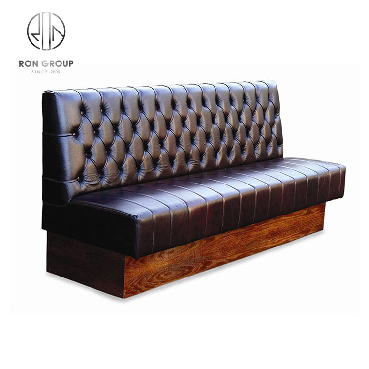 Wholesale Commercial Use Double Side Restaurant Booth Seating Modern Fast Food Restaurant Sofa