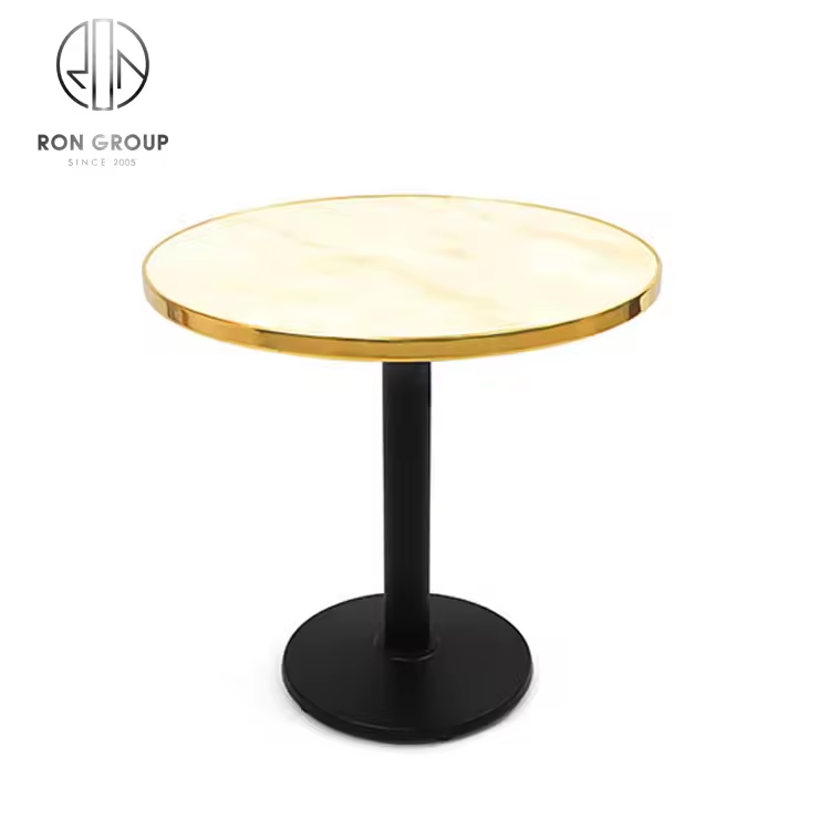 Wholesale Stainless Steel Dining Table Hotel Cafe Furniture for Home High Quality Restaurant Table Home Dining Room Furniture