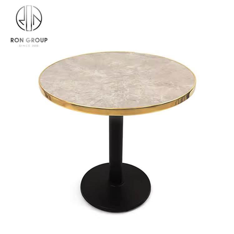 Wholesale Stainless Steel Dining Table Hotel Cafe Furniture for Home High Quality Restaurant Table Home Dining Room Furniture