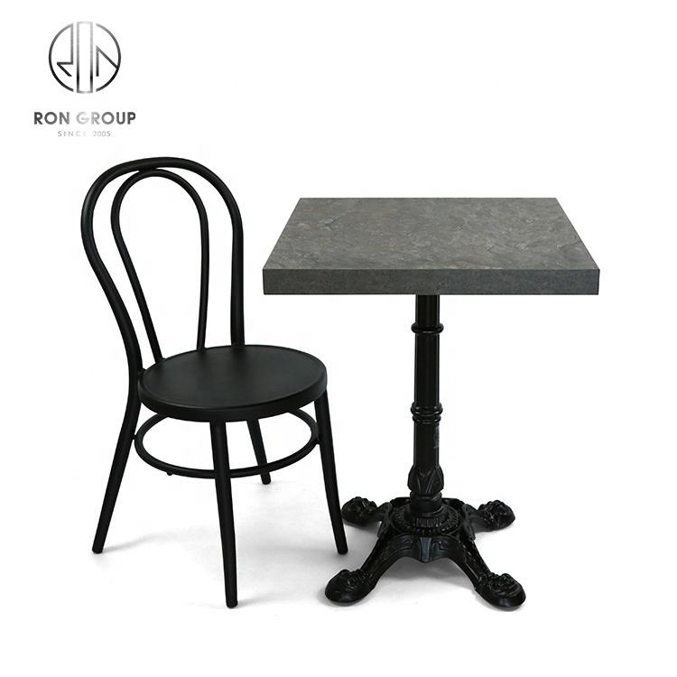 Cheap wholesale restaurant cafe buffet use furniture finished modern square dining table korean wood table top