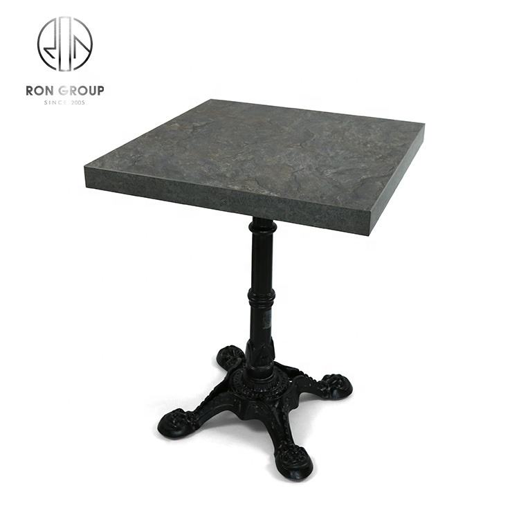 Cheap wholesale restaurant cafe buffet use furniture finished modern square dining table korean wood table top