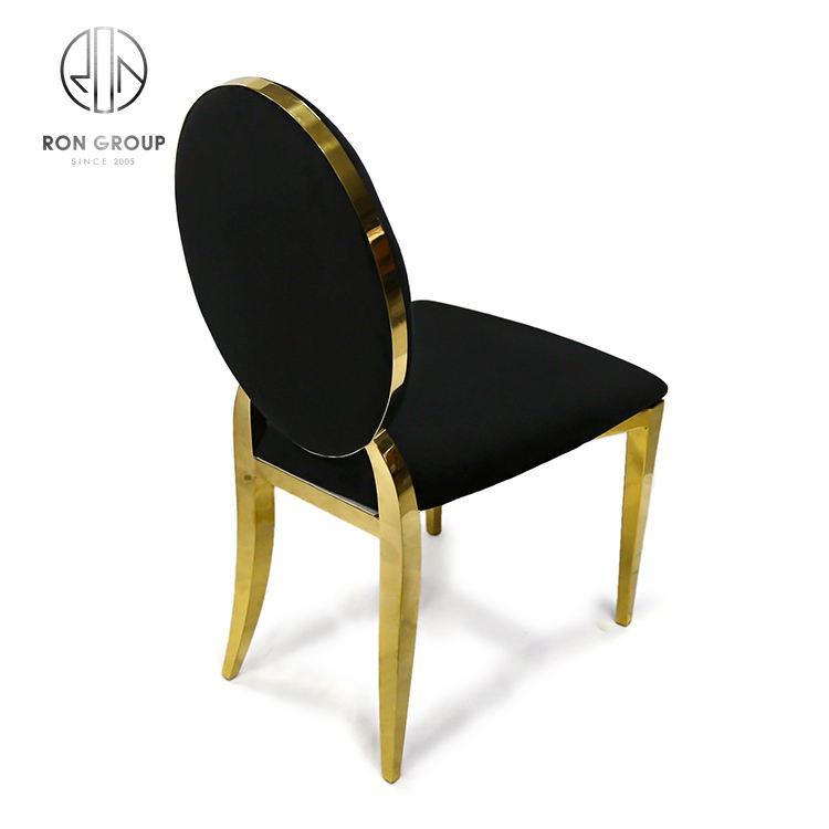 Colorful Gold Trim Modern Metal Frame Wedding Event Dining Hotel Chairs with Velvet Cushion Seat for Home Bar Use
