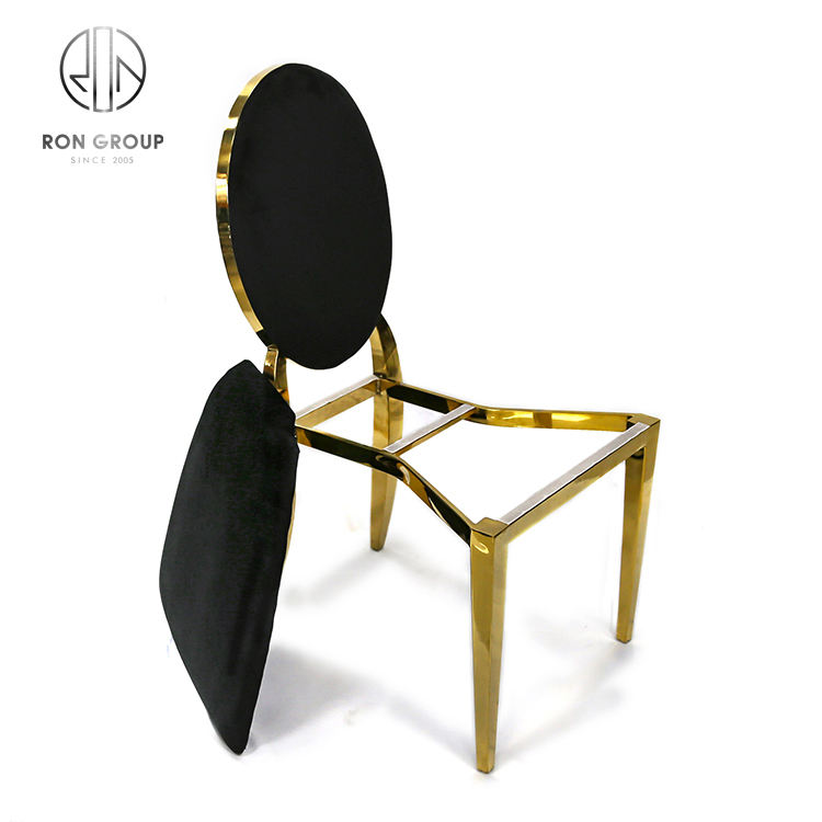 Colorful Gold Trim Modern Metal Frame Wedding Event Dining Hotel Chairs with Velvet Cushion Seat for Home Bar Use