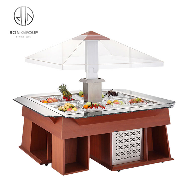 Square Lift Salad Bar Salad bar Cooler Salad bar Commercial Used for Hotel/restaurant/buffet