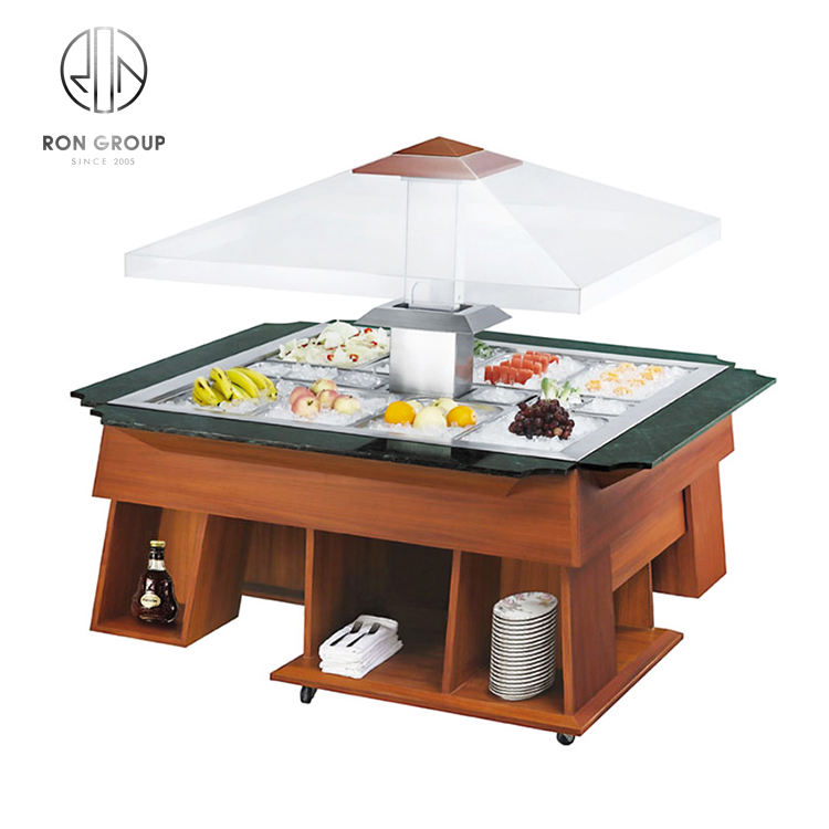 Square Lift Salad Bar Salad bar Cooler Salad bar Commercial Used for Hotel/restaurant/buffet