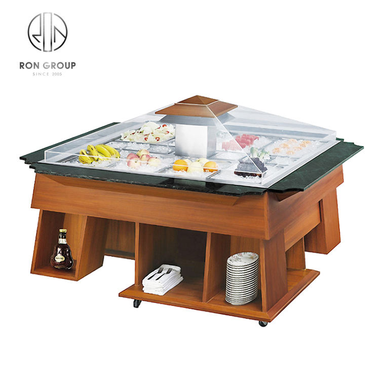 Square Lift Salad Bar Salad bar Cooler Salad bar Commercial Used for Hotel/restaurant/buffet
