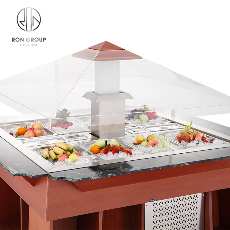 Square Lift Salad Bar Salad bar Cooler Salad bar Commercial Used for Hotel/restaurant/buffet