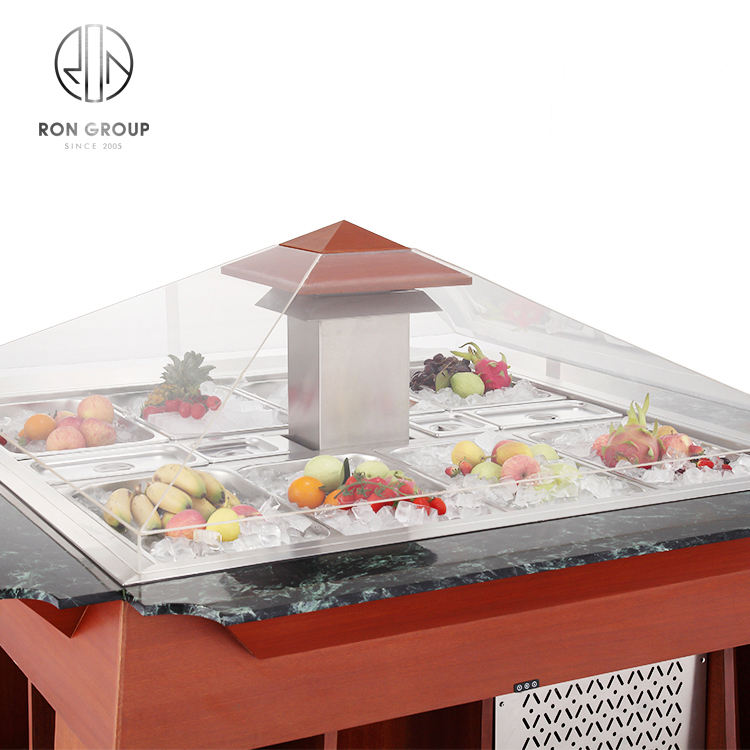Square Lift Salad Bar Salad bar Cooler Salad bar Commercial Used for Hotel/restaurant/buffet