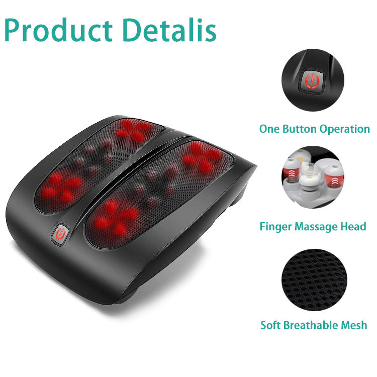 2025 Factory New Electric Acupuncture Shiatsu Heating Foot Massager Machine Infrared Physiotherapy Leg Foot Spa Bath Heats
