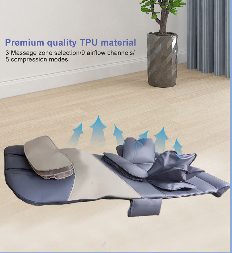 Full Body Back Heat Stretching air Massage Mat Mattress Electric Massager Bed for Car