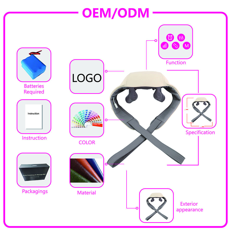 Shiatsu Back and Neck Massager Back Deep Tissue Kneading Massager Neck and Shoulder Massager with Heat Electric