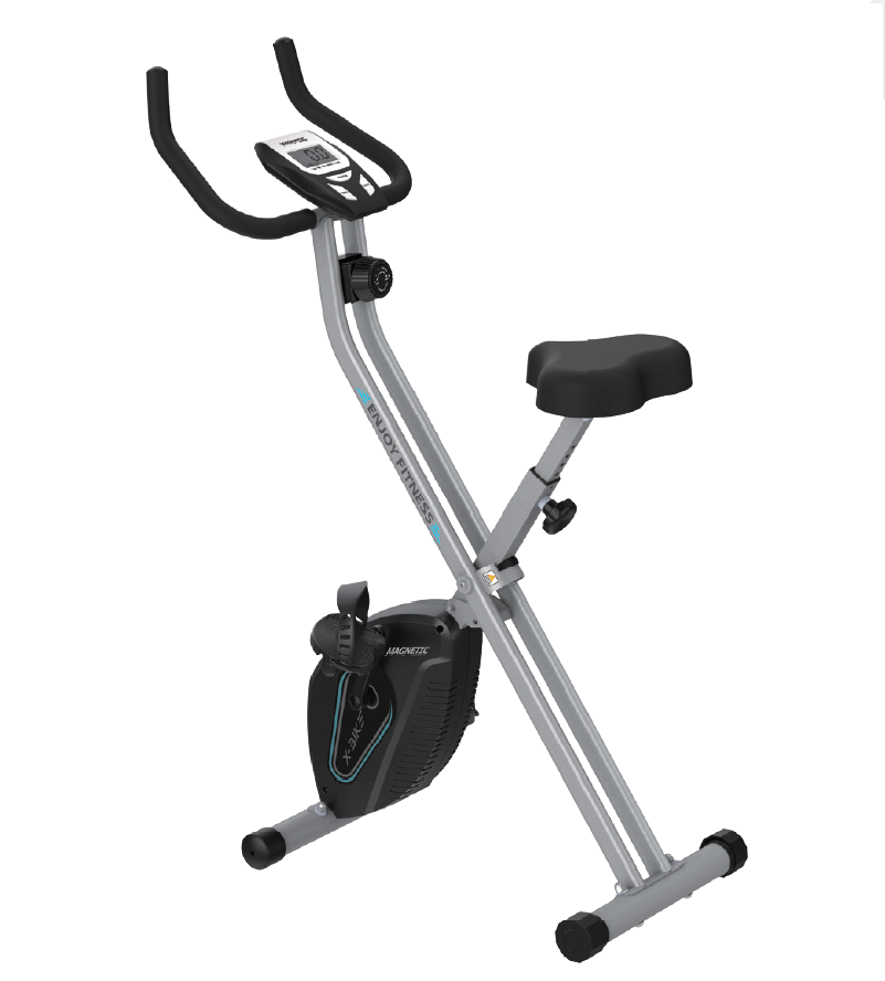 HSM Indoor Home Use X Bike Stationary Exercise Bike with Magnetic Resistance Foldable Fitness Equipment for Gym Scene