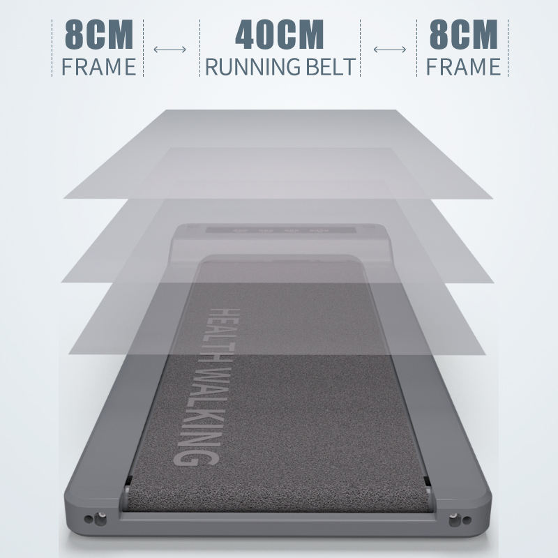 HSM 1.25HP Brushless Electric 2-in-1 Desk Walking Pad Treadmill with ROHS & CE for Home Use Max User Weight 110kg Remote Control