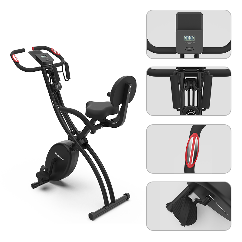 HSM Factory Magnetic Foldable Exercise Bike Indoor Stationary Bike Exercise Bike for Training OEM/ODM