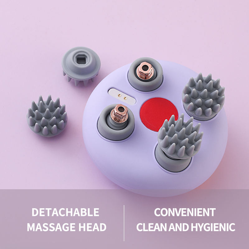 New Portable Mini Wireless Vibrating Hair Electronic Head Scalp Massage Electric Devices for Stress Relief