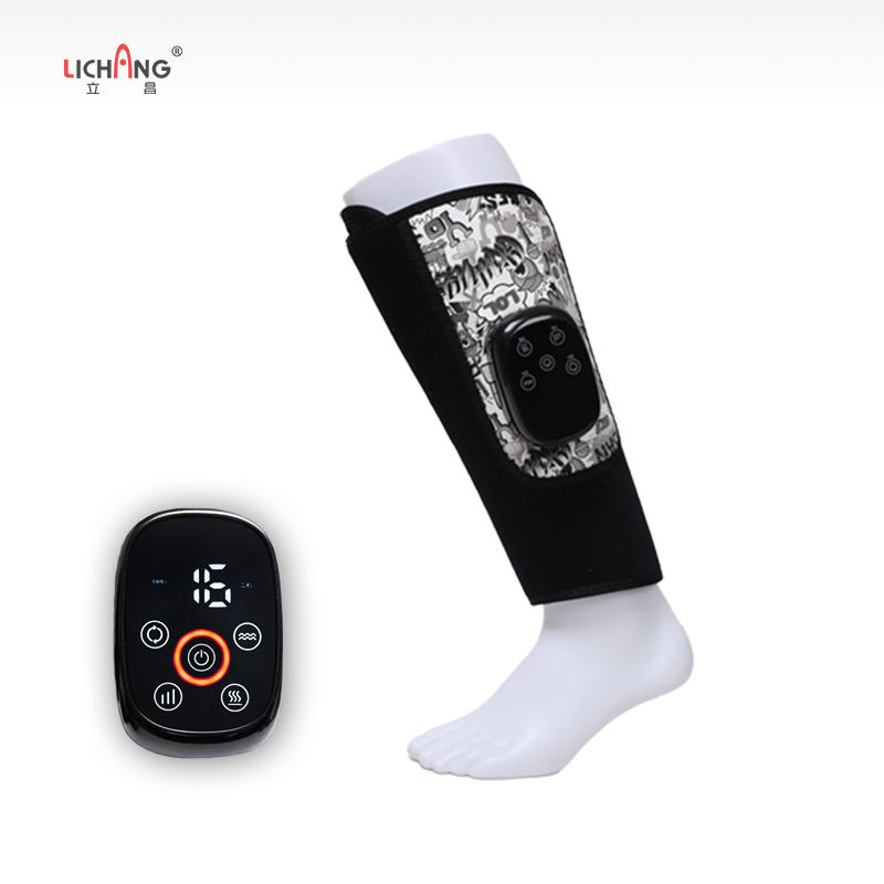 LICHANG Portable Heat Air Compression Electric Smart Calf Massager LCD Screen Wireless Leg Massager for Blood Circulation