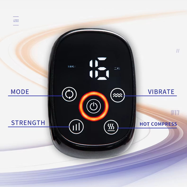 LICHANG Portable Heat Air Compression Electric Smart Calf Massager LCD Screen Wireless Leg Massager for Blood Circulation