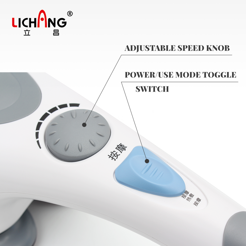 Professional Relaxing Percussion Heat Deep Tissue Full Vibrate Body Handheld Massager Roller Stick