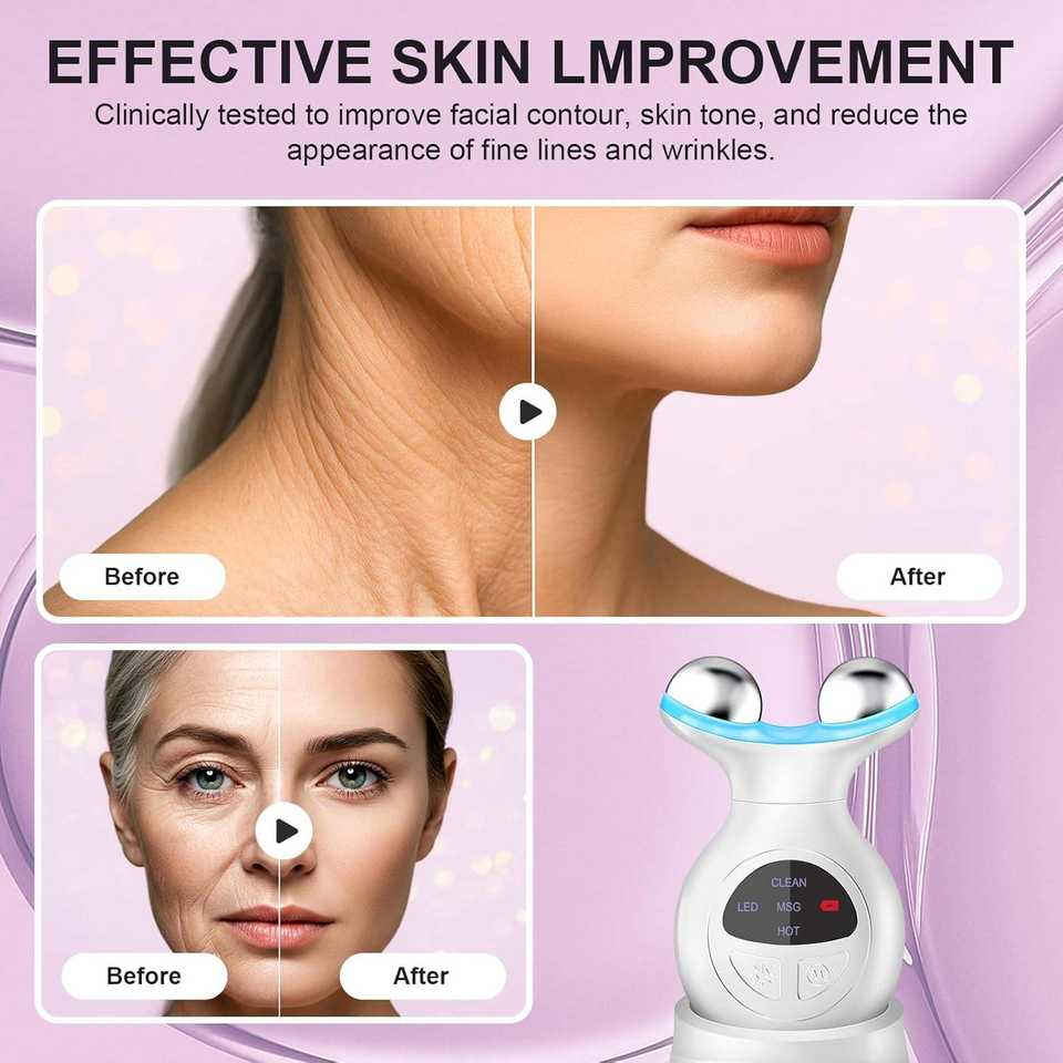 SHOmfrs High Frequency Facial Skin Care Wrinkle Removal Face Lifting Vibration Massager Body Acne Beauty Device for Eye Care