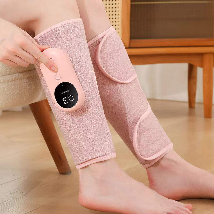 Electric Foot Leg Massager Health Care Deep Muscle Relaxation Air Pressure Hot Compress Massage Body Pain Relief Saude Massajed