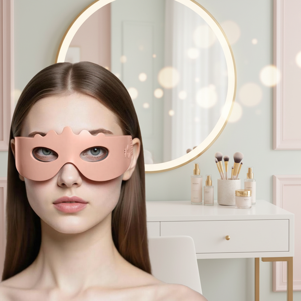 SHOmfrs New Products 7 Colors Silicone Red-light Eye Mask Massager Beauty Led Therapy Eye Mask for Remove Eyes Bags Dark Circles