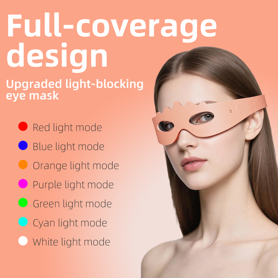 SHOmfrs New Products 7 Colors Silicone Red-light Eye Mask Massager Beauty Led Therapy Eye Mask for Remove Eyes Bags Dark Circles