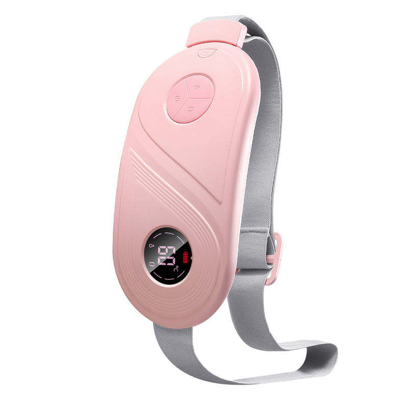 SHOmfrs Electronic Body Massager Menstrual Waist Belt Abdominal Vibration Massage Device with Hot Compress Period Pain Relief