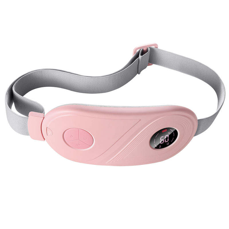 SHOmfrs Electronic Body Massager Menstrual Waist Belt Abdominal Vibration Massage Device with Hot Compress Period Pain Relief