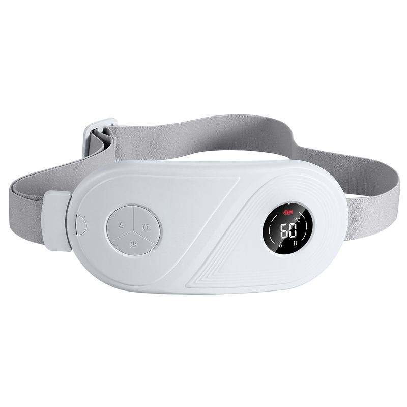 SHOmfrs Electronic Body Massager Menstrual Waist Belt Abdominal Vibration Massage Device with Hot Compress Period Pain Relief