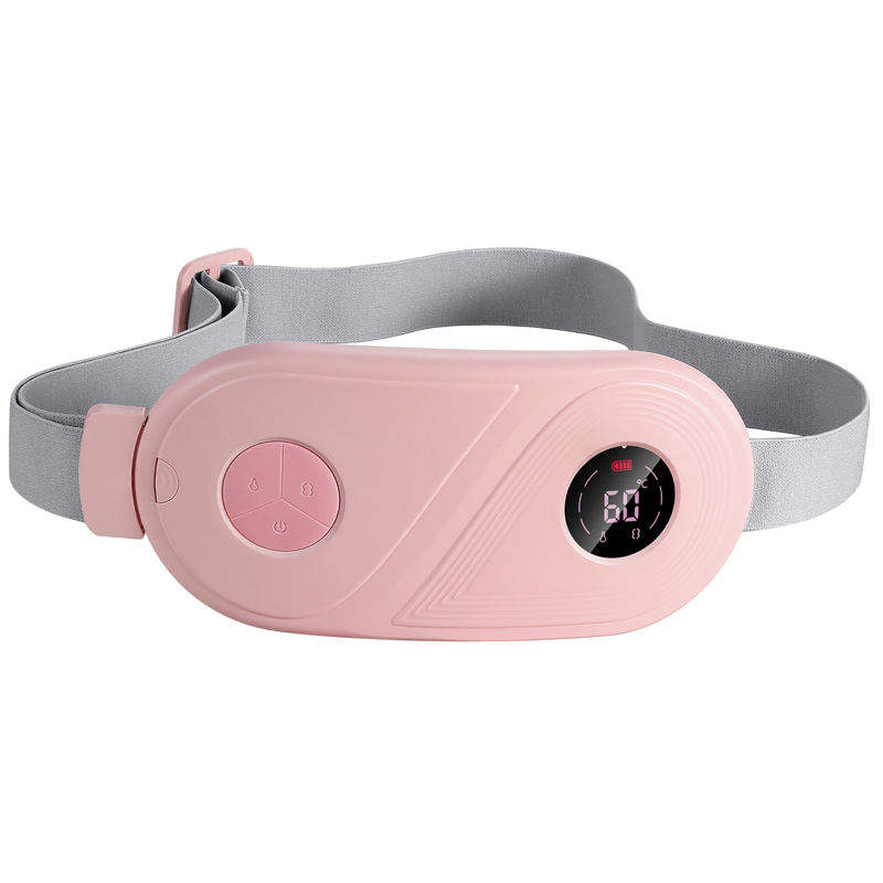 SHOmfrs Electronic Body Massager Menstrual Waist Belt Abdominal Vibration Massage Device with Hot Compress Period Pain Relief