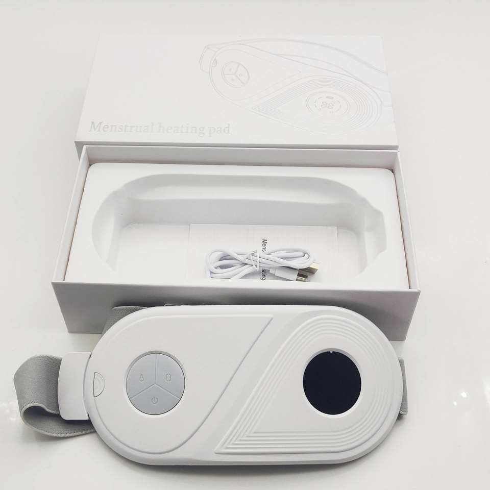 SHOmfrs Electronic Body Massager Menstrual Waist Belt Abdominal Vibration Massage Device with Hot Compress Period Pain Relief