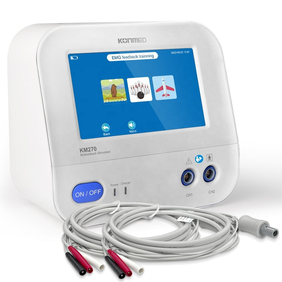 Konmed Neuromuscular Electrical Stimulation Devices KM270pro (EMG/GAME/ETS/MIRROR/STIM/Heating) ABS Plastic Pelvic Comfortable