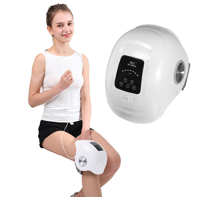 Free Custom Logo Physiotherapy Hot Compress Knee Massager Machine Joint Pain Relief Treatment Heating Knee Massager
