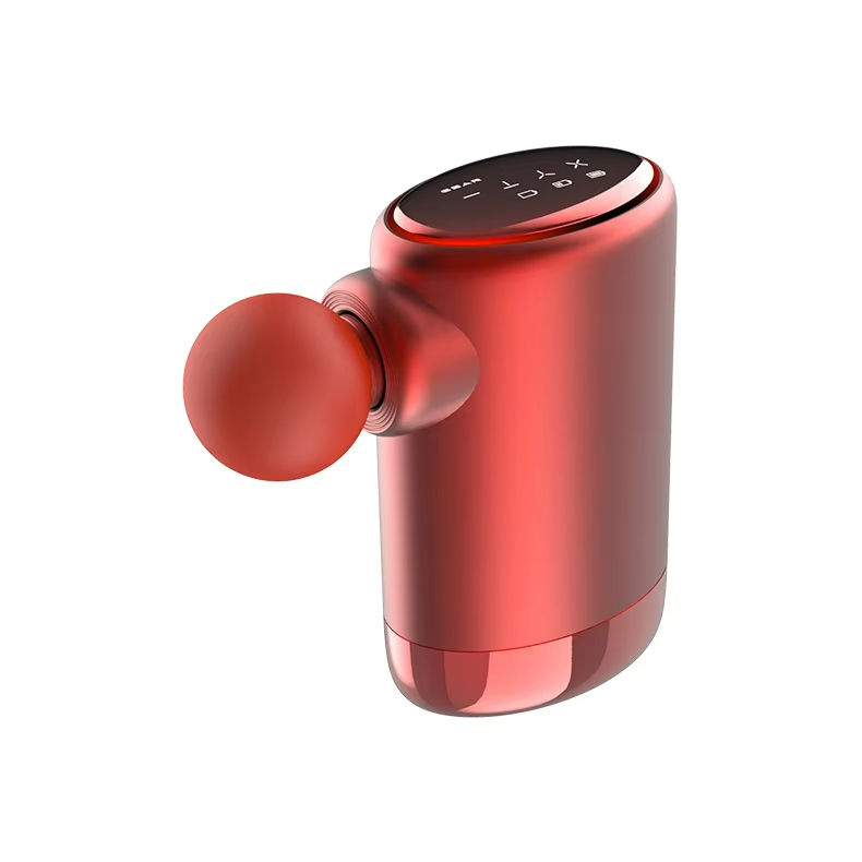 Hezheng Portable Cordless Mini Massage Gun 300g White ABS 3-Head Deep Tissue Massager for Body High Quality Handheld Fascia