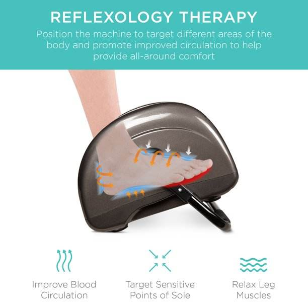 Phenitech New Foot Massager With Heating and Adjustable Bar, Special Heat Therapy, 5 in 1 Reflexology Systems