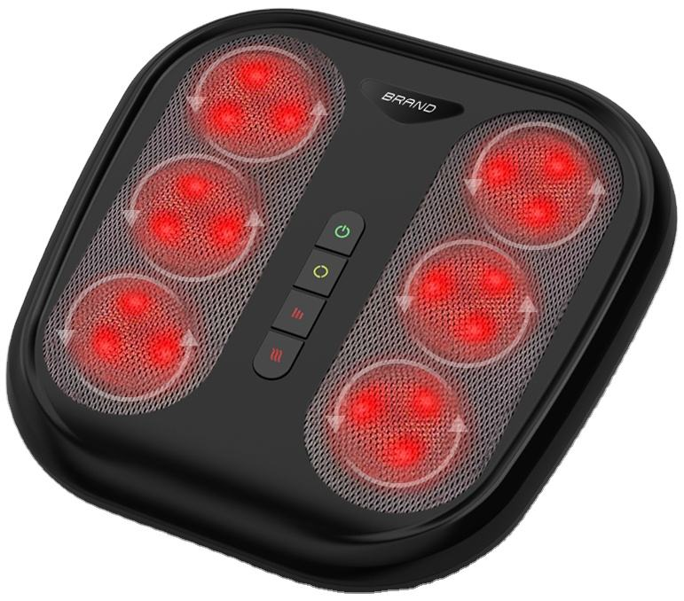 Phenitech 2025 New in 1 Shiatsu Back and Foot Massager With Heating and 6 Rotating Heads & 18 Massage Nodes