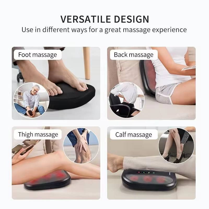 Phenitech 2025 New in 1 Shiatsu Back and Foot Massager With Heating and 6 Rotating Heads & 18 Massage Nodes