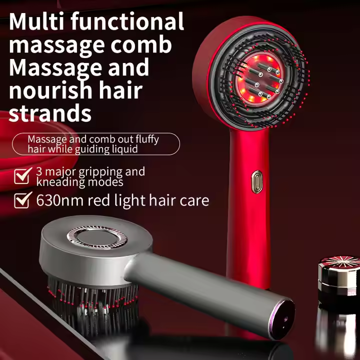 Phenitech Best Selling Products 2025 Hair Growth Applicator Hair Oil Comb Heating Electric Scalp Massager Massage Tools