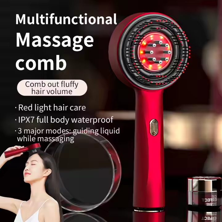 Phenitech Best Selling Products 2025 Hair Growth Applicator Hair Oil Comb Heating Electric Scalp Massager Massage Tools