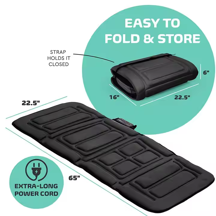 Phenitech Massage Mattress Home Cervical Vertebra Waist Full Body Massage Instrument Electric Heating Cushion