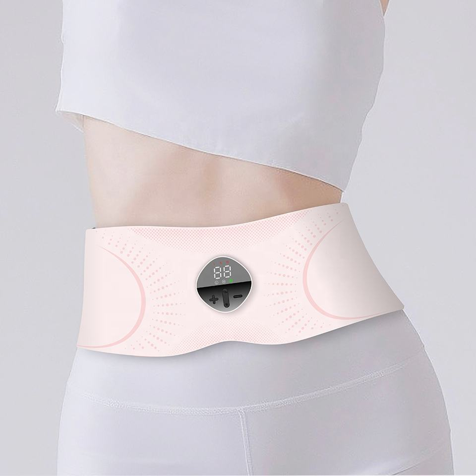 Hot Selling OEM/OBM Factory Manufacture Directly EMS Abdomen Train Belt Waist Massage Belt Healthcare Massager with Heating