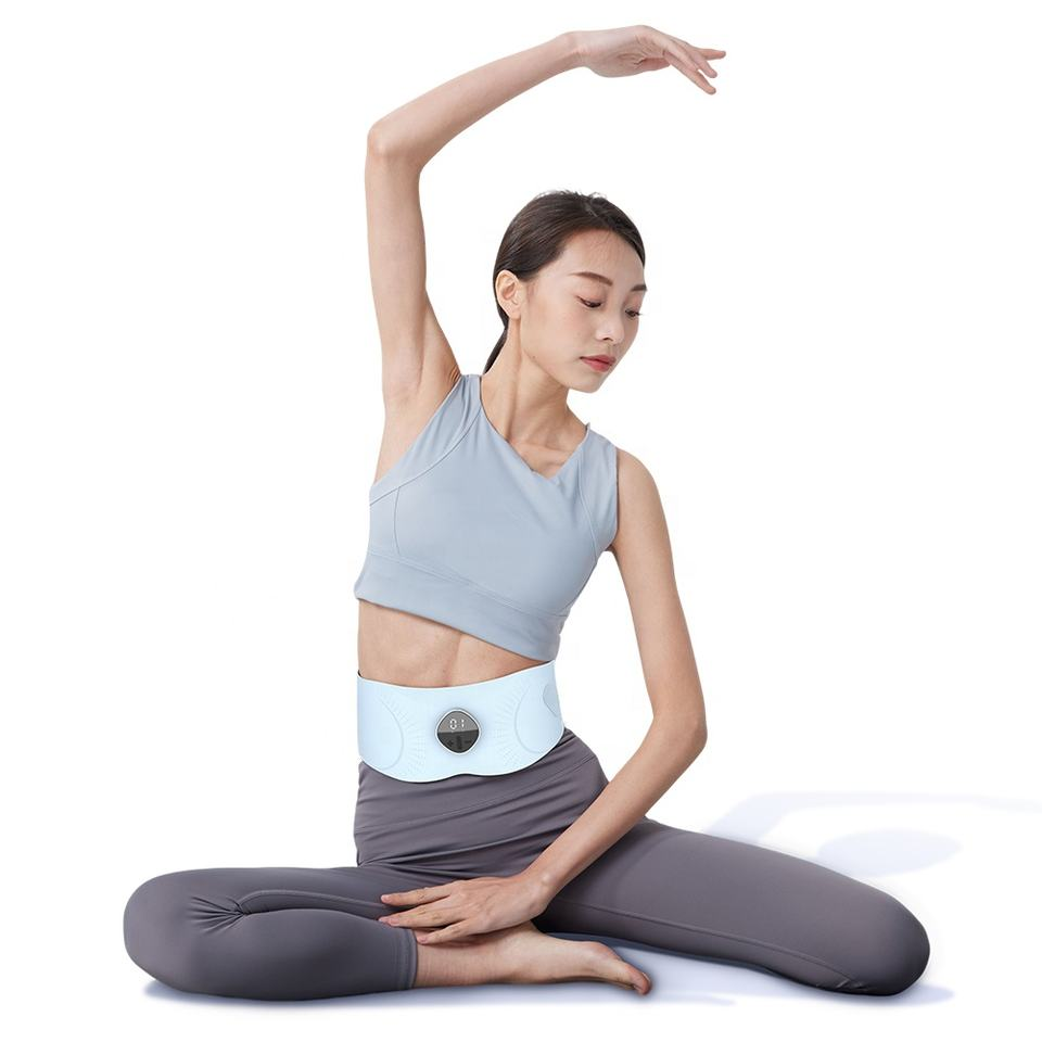 Hot Selling OEM/OBM Factory Manufacture Directly EMS Abdomen Train Belt Waist Massage Belt Healthcare Massager with Heating