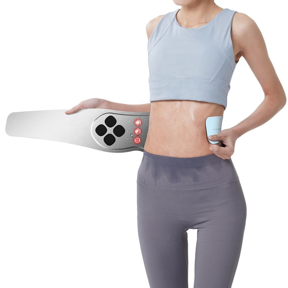 Hot Selling OEM/OBM Factory Manufacture Directly EMS Abdomen Train Belt Waist Massage Belt Healthcare Massager with Heating