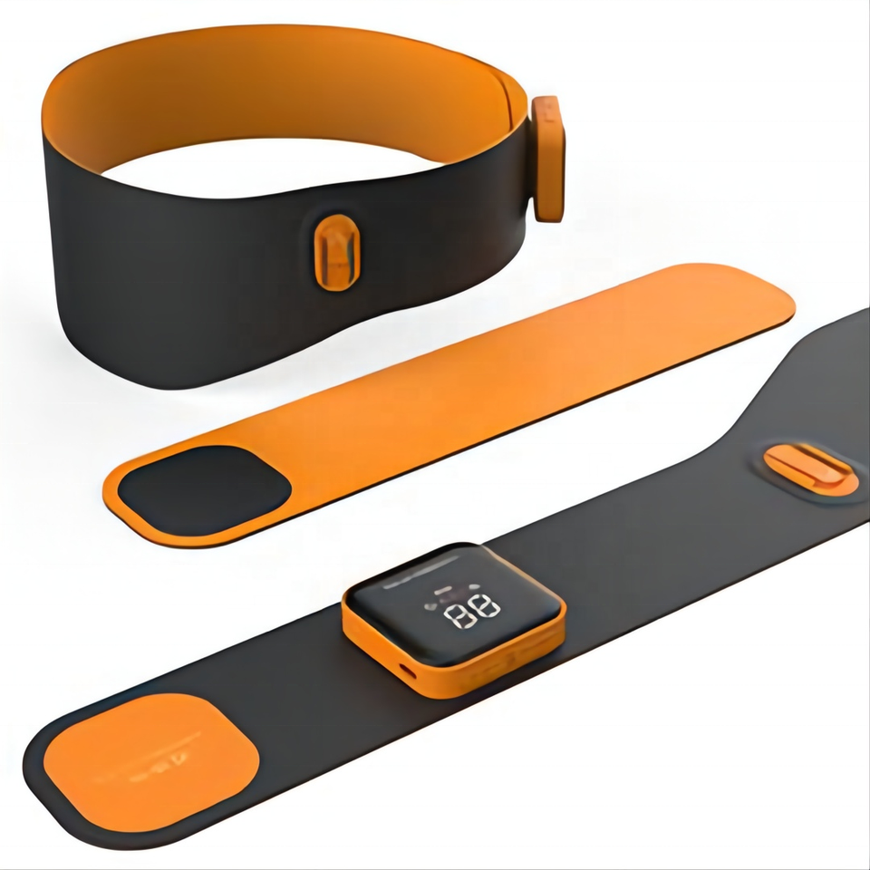 Rechargeable Heating EMS Tens Waist Belt Lower Back Massager Equipment